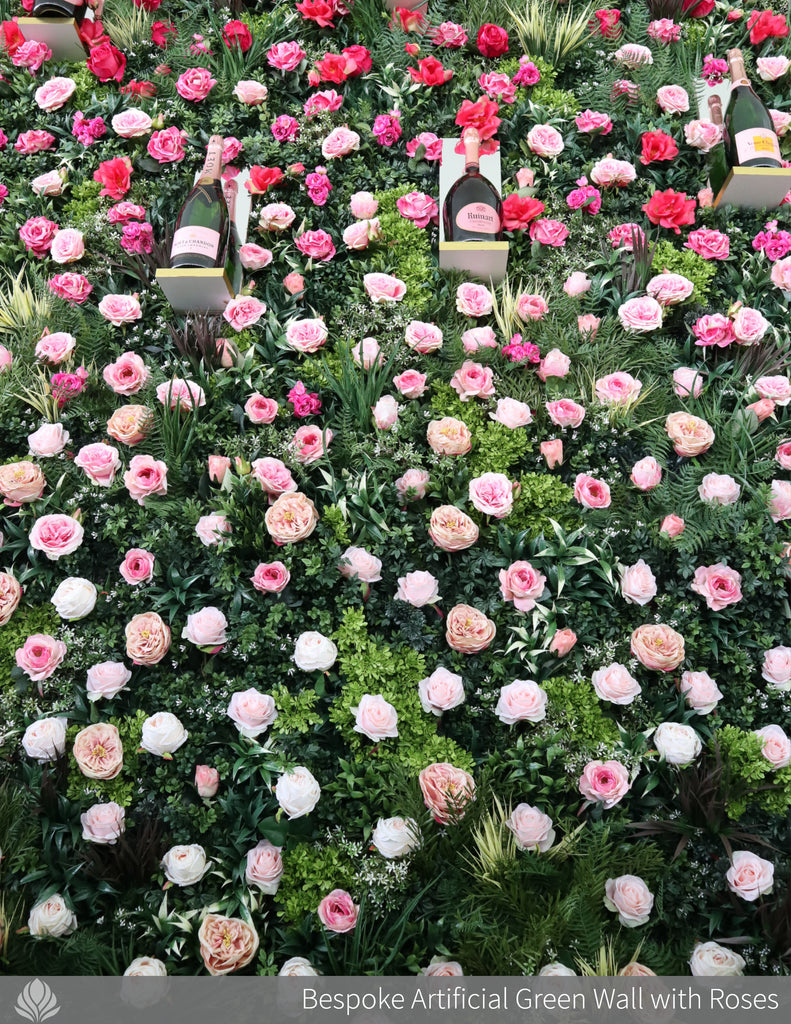 flower wall, green walls